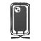 Эко-чехол с ремешком Woodcessories Crossbody Case Black для iPhone 13 mini cha079 - Фото 1