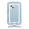 Эко-чехол с ремешком Woodcessories Crossbody Case Pastel Blue для iPhone 13 cha086 - Фото 1