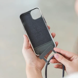 Еко-чохол з ремінцем Woodcessories Crossbody Change Case Batic Anthracite Grey для iPhone 13 Pro - Фото 3