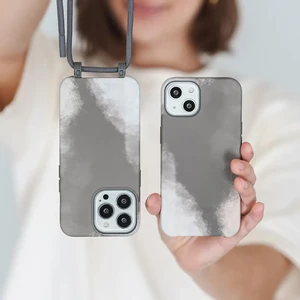 Еко-чохол з ремінцем Woodcessories Crossbody Change Case Batic Anthracite Grey для iPhone 13 - Фото 4