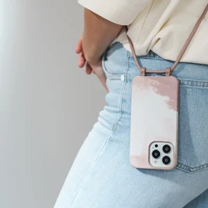 Еко-чохол з ремінцем Woodcessories Crossbody Change Case Batic Сlay Red для iPhone 13 Pro - Фото 4