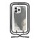 Эко-чехол с ремешком Woodcessories Crossbody Change Case Batic Anthracite Grey для iPhone 13 Pro
