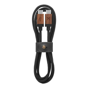 Купить Нейлоновый кабель из натурального дерева Woodcessories EcoCable USB-C to USB-C 1.2m