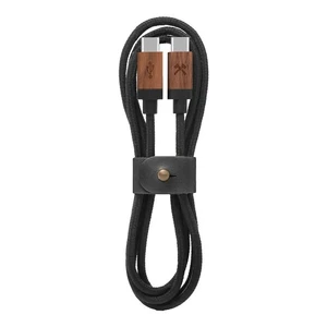 Нейлоновый кабель из натурального дерева Woodcessories EcoCable USB-C to USB-C 1.2m