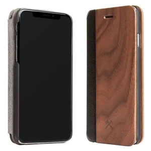 Деревянный чехол-книжка Woodcessories EcoFlip Walnut для iPhone X | XS - Фото 3