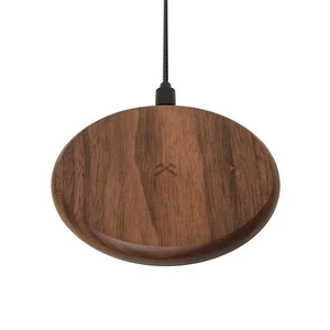 Бездротова зарядка з дерева Woodcessories EcoPad Walnut для iPhone | Samsung | AirPods