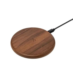 Беспроводная зарядка из дерева Woodcessories EcoPad Walnut для iPhone | Samsung | AirPods - Фото 2