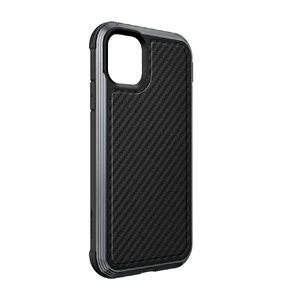Протиударний чохол X-Doria Defense Lux Black Carbon для iPhone 11 - Фото 3