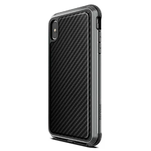 Протиударний чохол X-Doria Defense Lux Black Carbon для iPhone XS Max - Фото 2