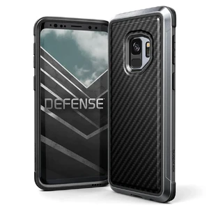 Противоударный чехол X-Doria Defense Lux Black Carbon для Samsung Galaxy S9 - Фото 2
