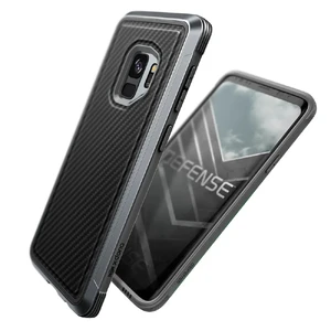 Противоударный чехол X-Doria Defense Lux Black Carbon для Samsung Galaxy S9 - Фото 4