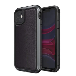 Протиударний чохол X-Doria Defense Lux Black Leather для iPhone 11 - Фото 2