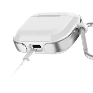 Протиударний чохол з карабіном X-Doria Defense Trek Silver для AirPods 3 - Фото 2