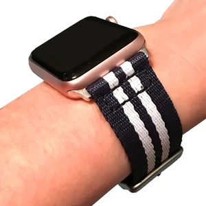 Нейлоновый ремешок X-Doria Field Band Blue | White для Apple Watch Ultra 49mm | 45mm | 44mm | 42mm - Фото 4