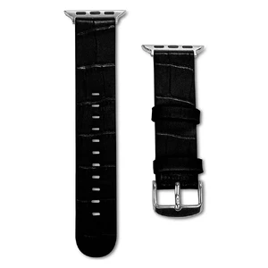Кожаный ремешок X-Doria Lux Band Black Croc для Apple Watch Ultra 49mm | 45mm | 44mm | 42mm - Фото 2