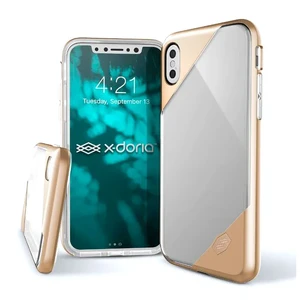 Чехол X-Doria Revel Lux Transparent Gold для iPhone X | XS  - Фото 1