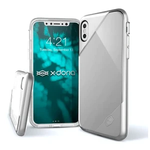 Чохол X-Doria Revel Lux Transparent Silver для iPhone X | XS  - Фото 1