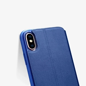 Шкіряний чохол-книжка X-Level FIB COLOR Blue для iPhone X | XS - Фото 7