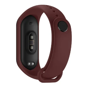 Силиконовый ремешок Xiaomi Mi Band 3 | 4 Wine Red для фитнес-браслета - Фото 3