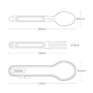Вилка и ложка Xiaomi Youpin NexTool Outdoor 2in1 - Фото 4