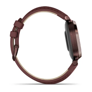 Смарт-часы Garmin Lily 2 Classic Dark Bronze с кожаным ремешком Mulberry Leather Band - Фото 5