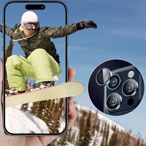 Защитное стекло на камеру ESR Armorite Lens Protector Clear для iPhone 15 Pro | 15 Pro Max - Фото 5