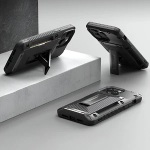 Противоударный чехол-кошелек VRS Design Damda Glide Hybrid Groove Black для iPhone 15 - Фото 10