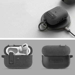 Защитный чехол с замком и карабином VRS Design MODERN LOCK для AirPods Pro 2 Olive - Фото 3