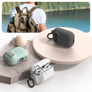 Защитный чехол с замком и карабином VRS Design MODERN LOCK для AirPods Pro 2 Olive - Фото 5