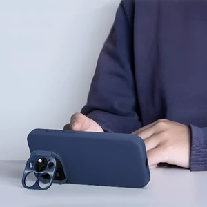 Захисний чохол з підставкою Nillkin Lens Wing Magnetic Blue для iPhone 15 Pro - Фото 5