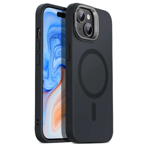 Захисний силіконовий чохол MagSafe з підставкою ESR Cloud Soft Case Stash Stand Black для iPhone 15 - Фото 2