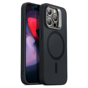 Захисний силіконовий чохол MagSafe з підставкою ESR Cloud Soft Case Stash Stand Black для iPhone 15 Pro - Фото 2