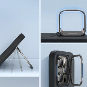 Захисний силіконовий чохол MagSafe з підставкою ESR Cloud Soft Case Stash Stand Black для iPhone 15 - Фото 6