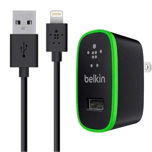 Зарядний пристрій Belkin Home Charger Black Lightning Cable (10 Watt | 2.1 Amp) + EU адаптер