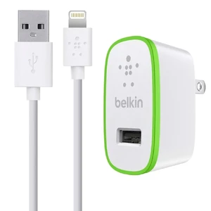 Зарядний пристрій Belkin Home Charger White Lightning Cable (12 Watt | 2.1 Amp) + EU адаптер
