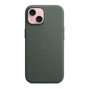 Захисний чохол Apple FineWoven Case з MagSafe Evergreen (MT3J3) для iPhone 15 - Фото 4