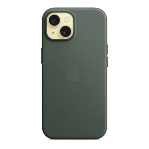Захисний чохол Apple FineWoven Case з MagSafe Evergreen (MT3J3) для iPhone 15 - Фото 5