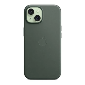 Захисний чохол Apple FineWoven Case з MagSafe Evergreen (MT3J3) для iPhone 15 - Фото 6