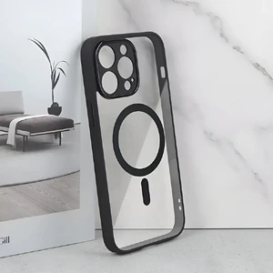 Защитный чехол с MagSafe для iPhone 14 Pro | iLoungeMax Clear Case Black - Фото 2