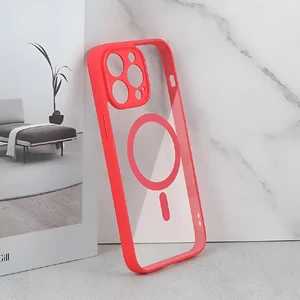 Защитный чехол с MagSafe для iPhone 14 Pro Max | iLoungeMax Clear Case Red - Фото 2