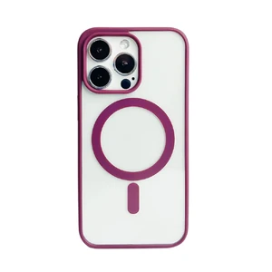 Захисний чохол з MagSafe для iPhone 14 Pro | iLoungeMax Clear Case Wine Red  - Фото 1