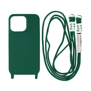 Защитный чехол со шнурком iLoungeMax Crossbody Case Army Green для iPhone 14 Pro  - Фото 1