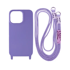 Защитный чехол со шнурком iLoungeMax Crossbody Case Lavander для iPhone 14 Pro Max  - Фото 1