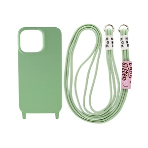 Защитный чехол со шнурком iLoungeMax Crossbody Case Mint для iPhone 14 Pro  - Фото 1