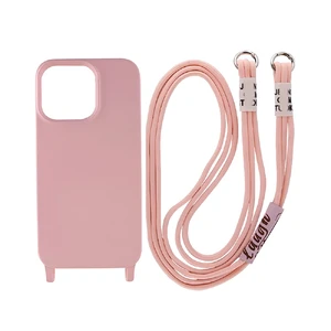 Захисний чохол зі шнурком iLoungeMax Crossbody Case Pink Sand для iPhone 14 Pro Max  - Фото 1