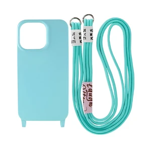 Захисний чохол зі шнурком iLoungeMax Crossbody Case Sea Blue для iPhone 14 Pro  - Фото 1