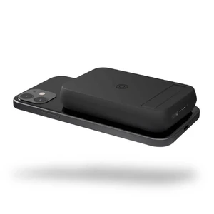 Повербанк с подставкой Zens Magnetic Single Wireless Powerbank MagSafe with Stand 4000 mAh Black - Фото 3