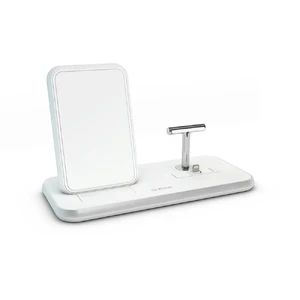Беспроводная док-станция Zens Stand+Dock Aluminium Wireless Charger White 10W - Фото 2