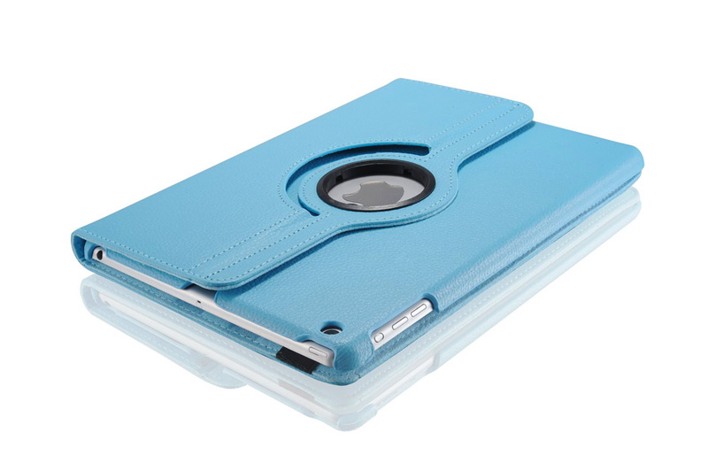 Голубой кожаный чехол Magnetic 360 для iPad Air