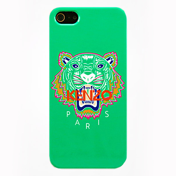дизайнерський чохол з тигром для iPhone 5 /5S /SE KENZO зеленого кольору 